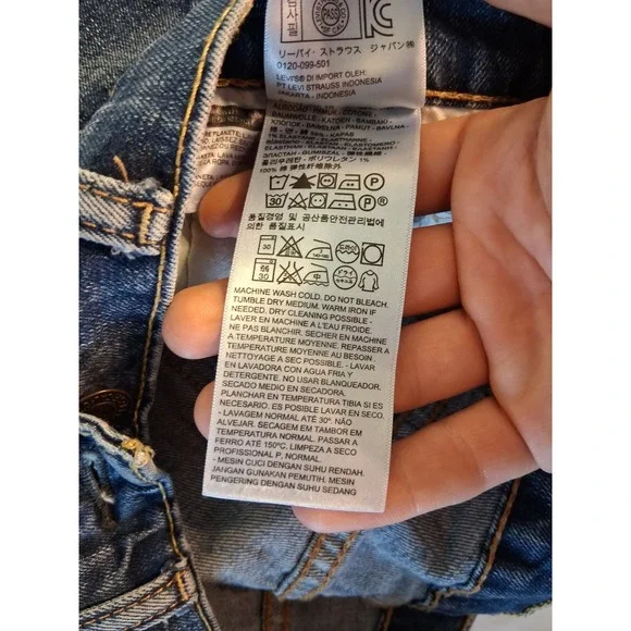 Classic Levis 505 Regular Fit Jeans Mens 32x34 Medium Wash Blue Straight Leg - Picture 7 of 7